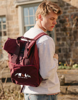 Save The Arctic Embroidered Fold-Top Backpack