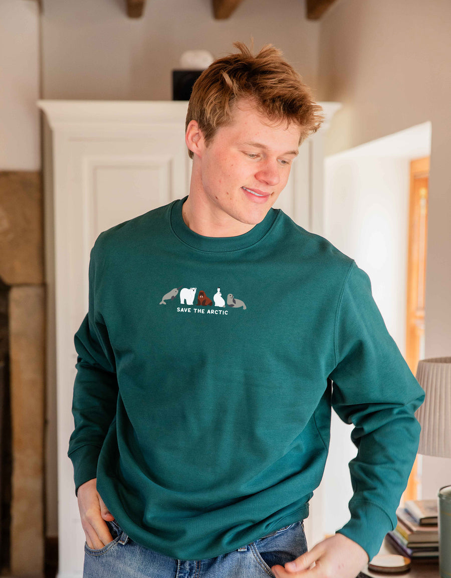 Save The Arctic Embroidered Unisex Sweatshirt