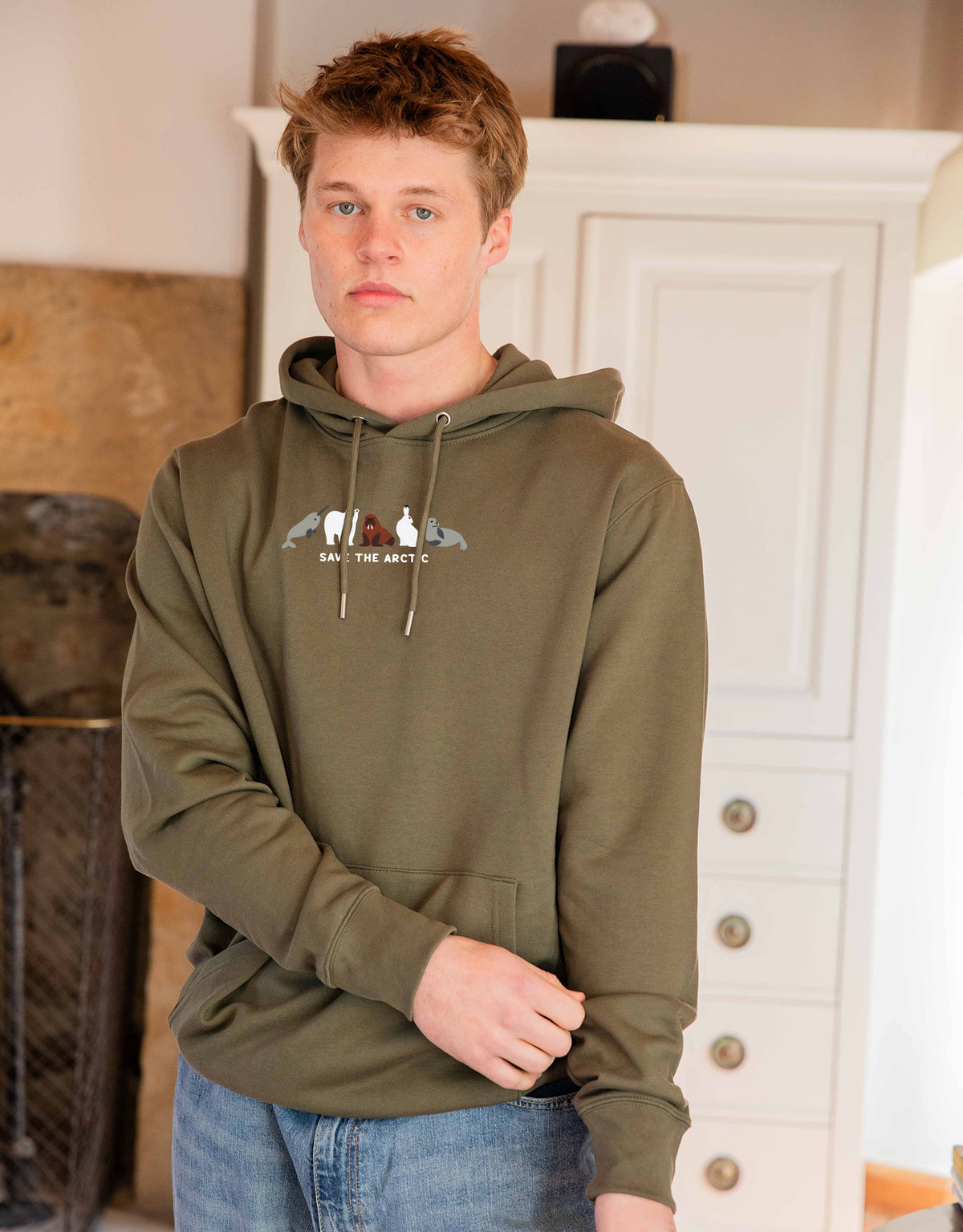 Save The Arctic Embroidered Unisex Hoodie