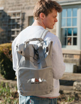 Save The Arctic Embroidered Fold-Top Backpack