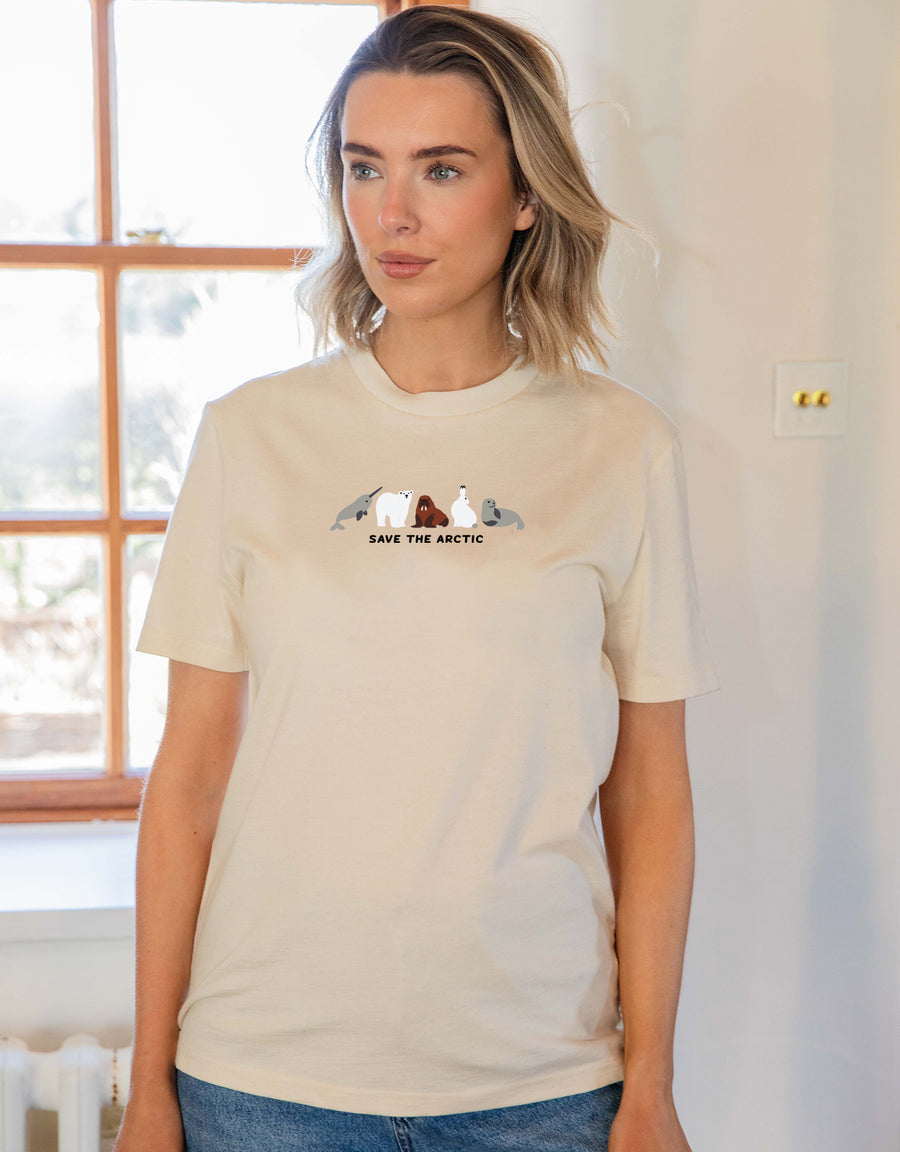 Save The Arctic Embroidered Unisex T-Shirt