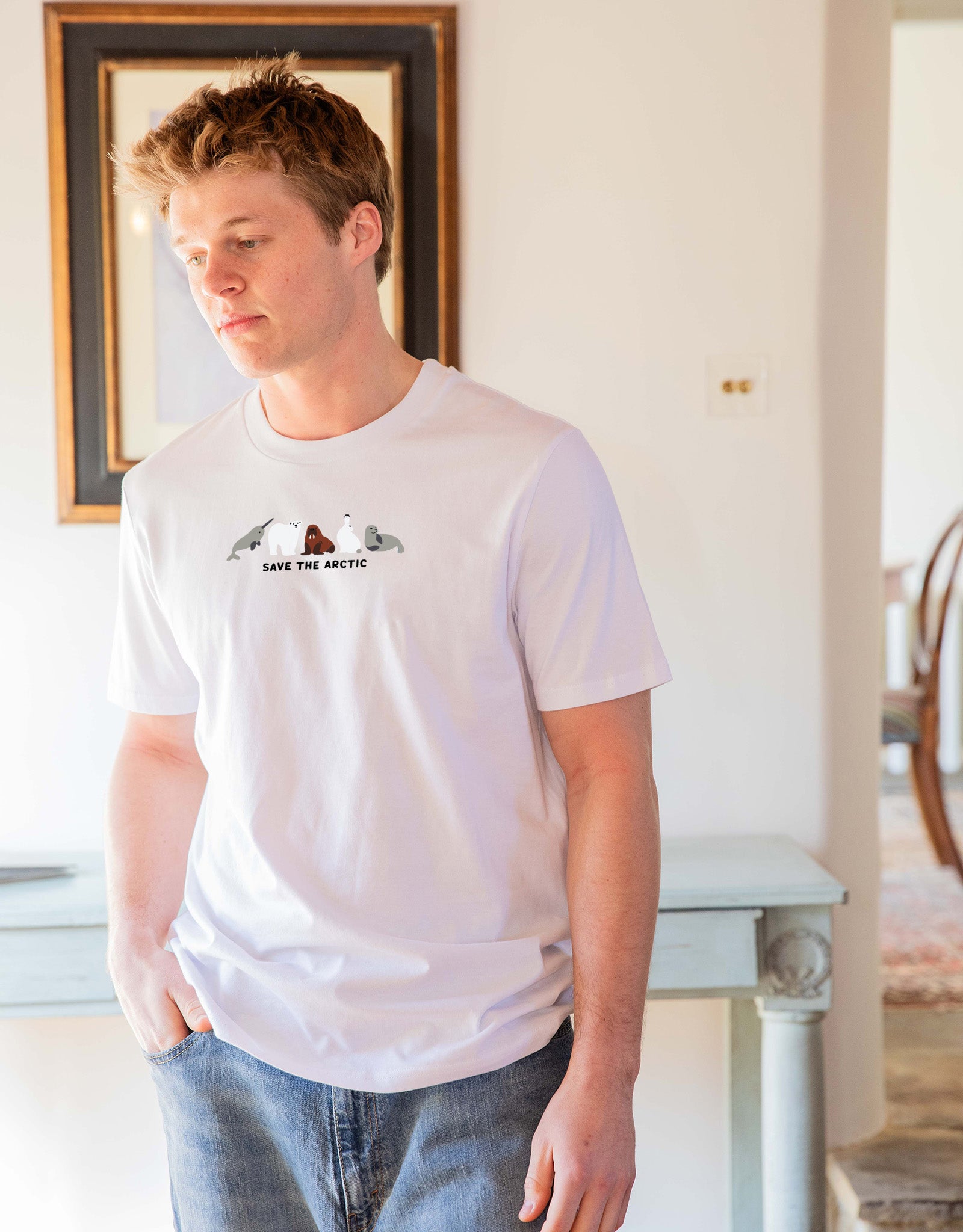 Save The Arctic Embroidered Unisex T-Shirt