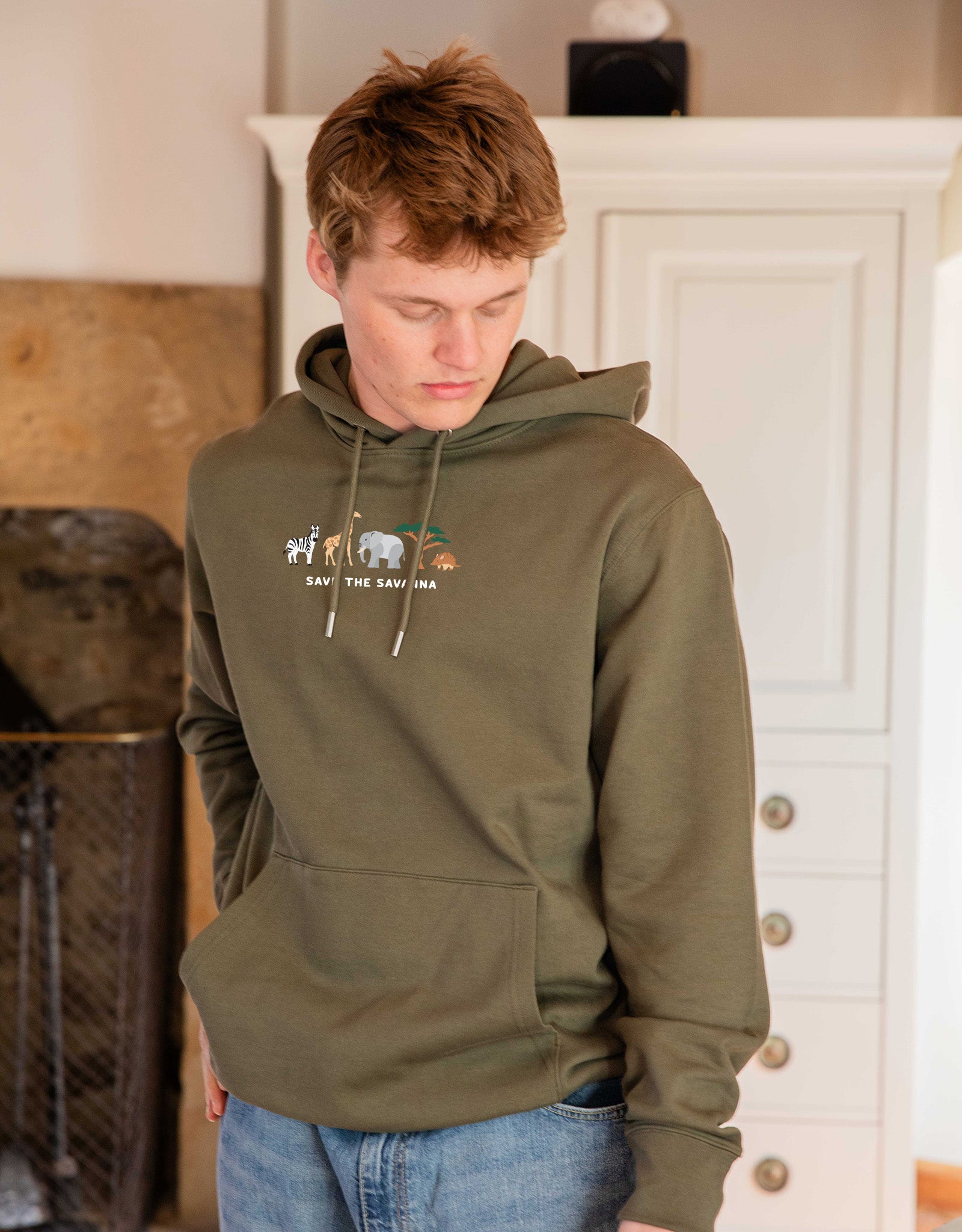 Save The Savanna Embroidered Unisex Hoodie