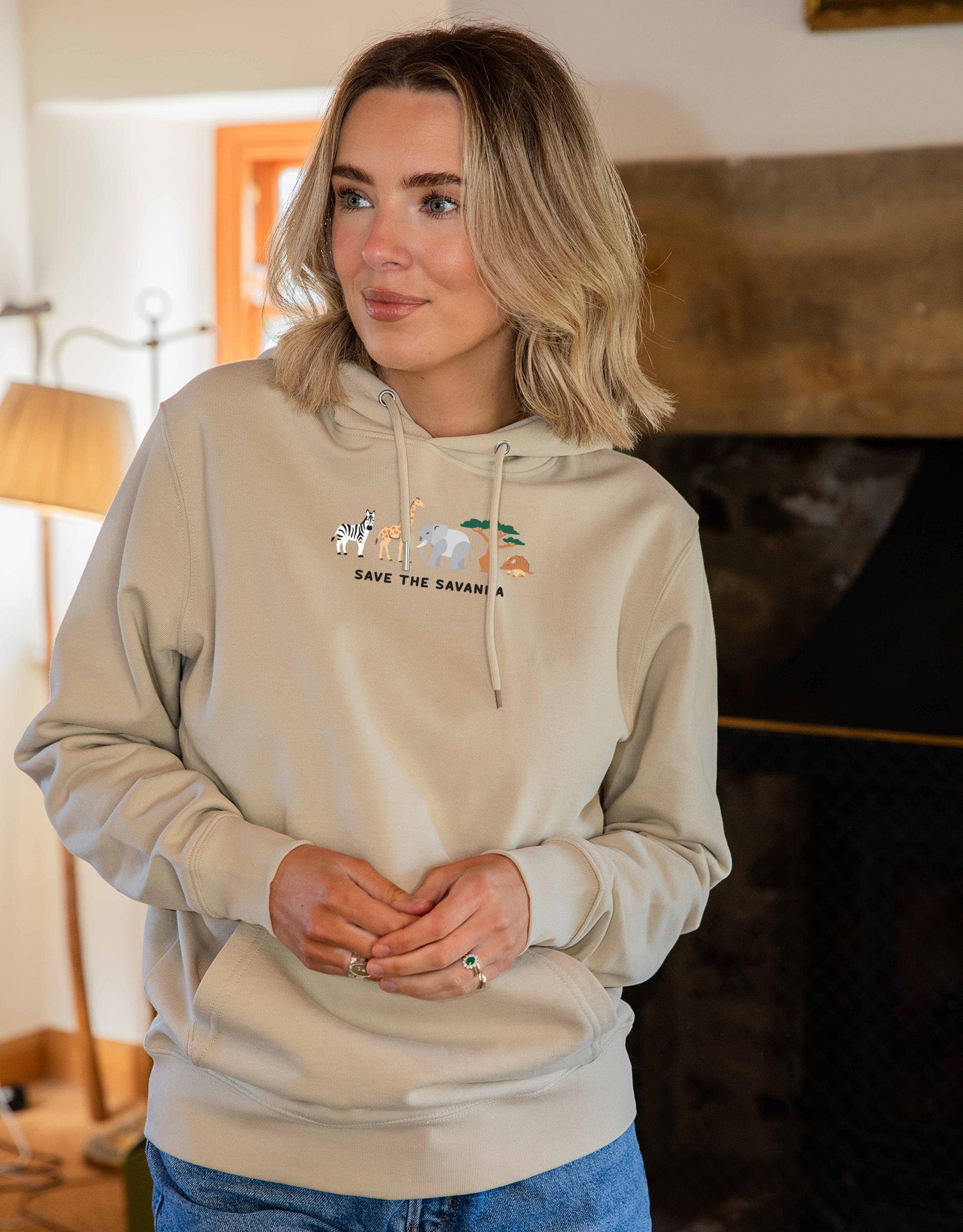 Save The Savanna Embroidered Unisex Hoodie