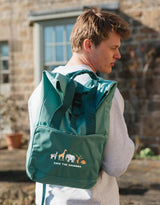Save The Savanna Embroidered Fold-Top Backpack