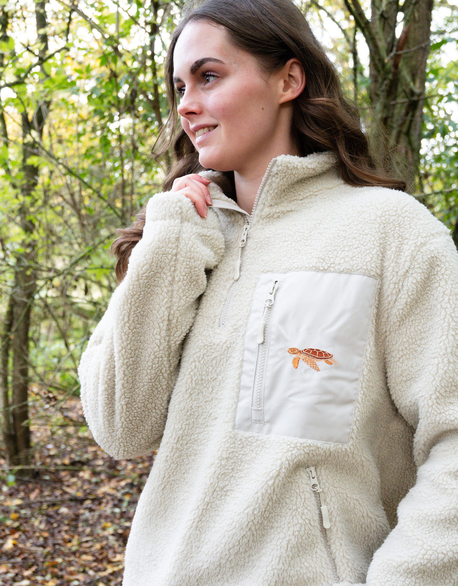 Sea Turtle 1/4 Zip Recycled Polyester Fleece