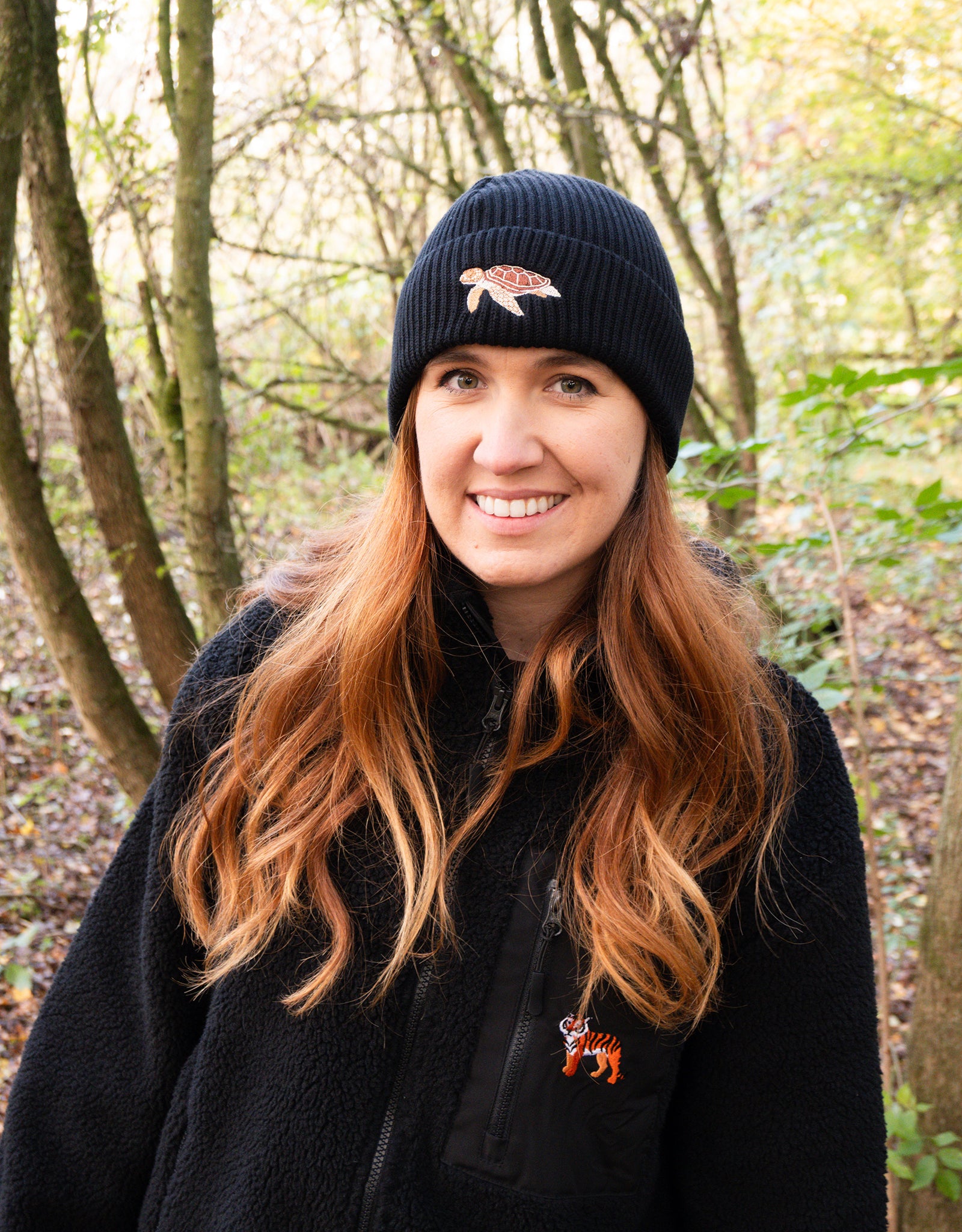 Sea Turtle Embroidered Beanie