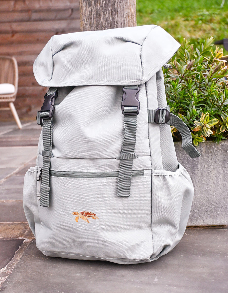 Sea Turtle Embroidered Recycled Rucksack