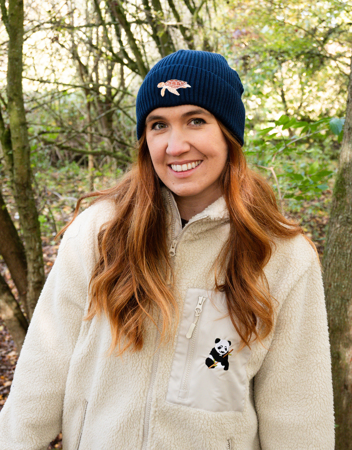 Sea Turtle Embroidered Beanie
