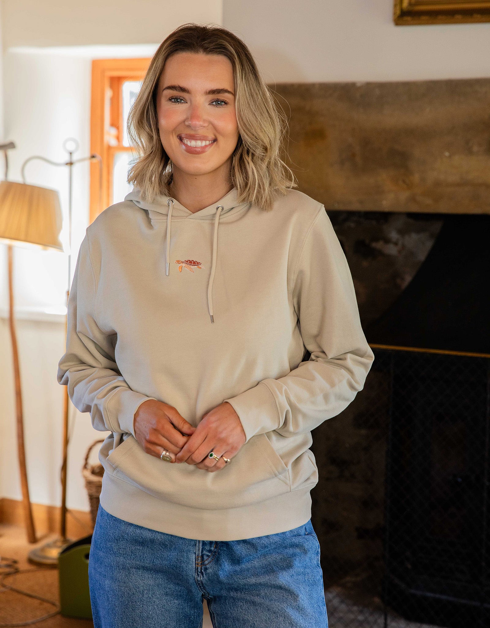 Sea Turtle Embroidered Unisex Hoodie