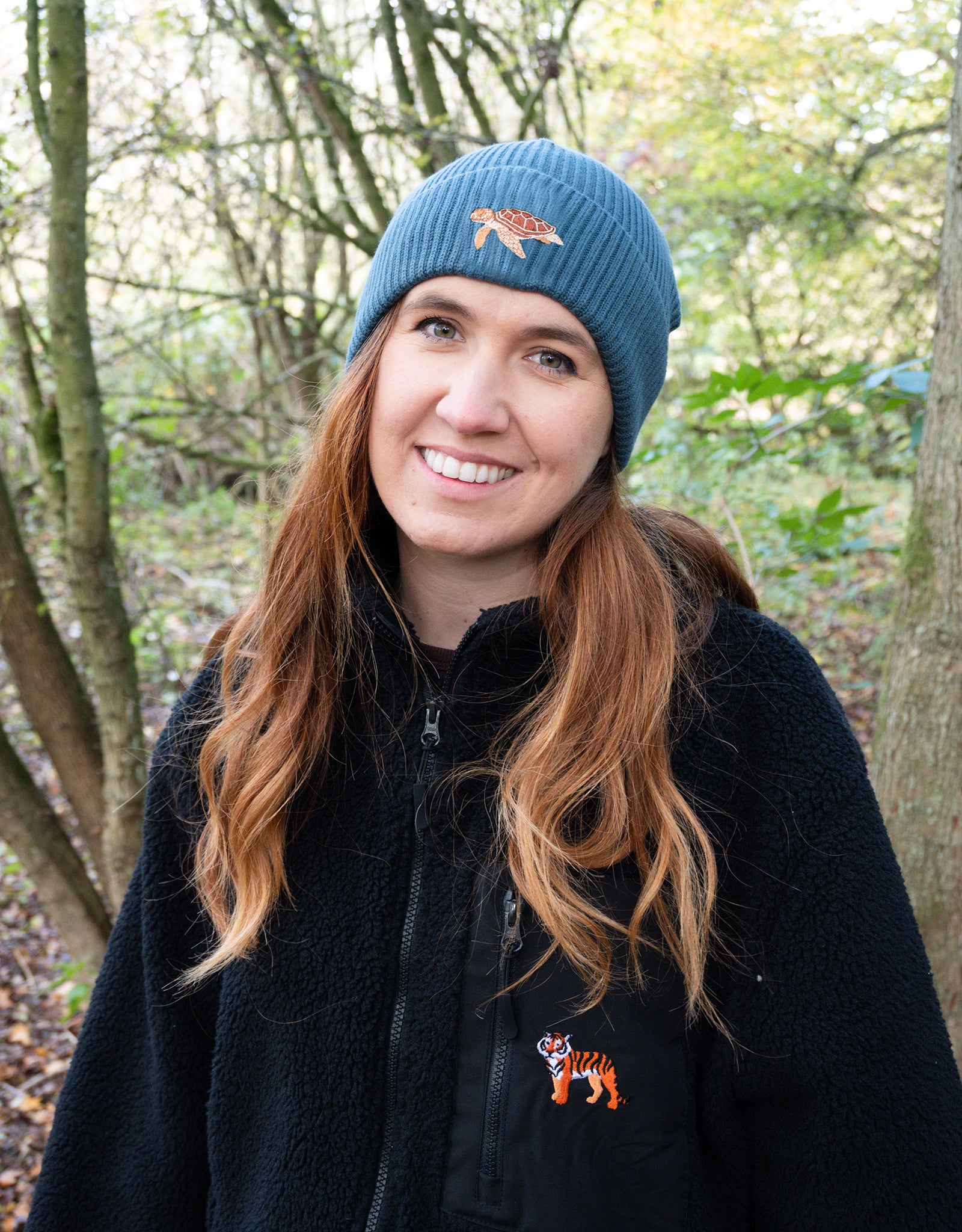 Sea Turtle Embroidered Beanie