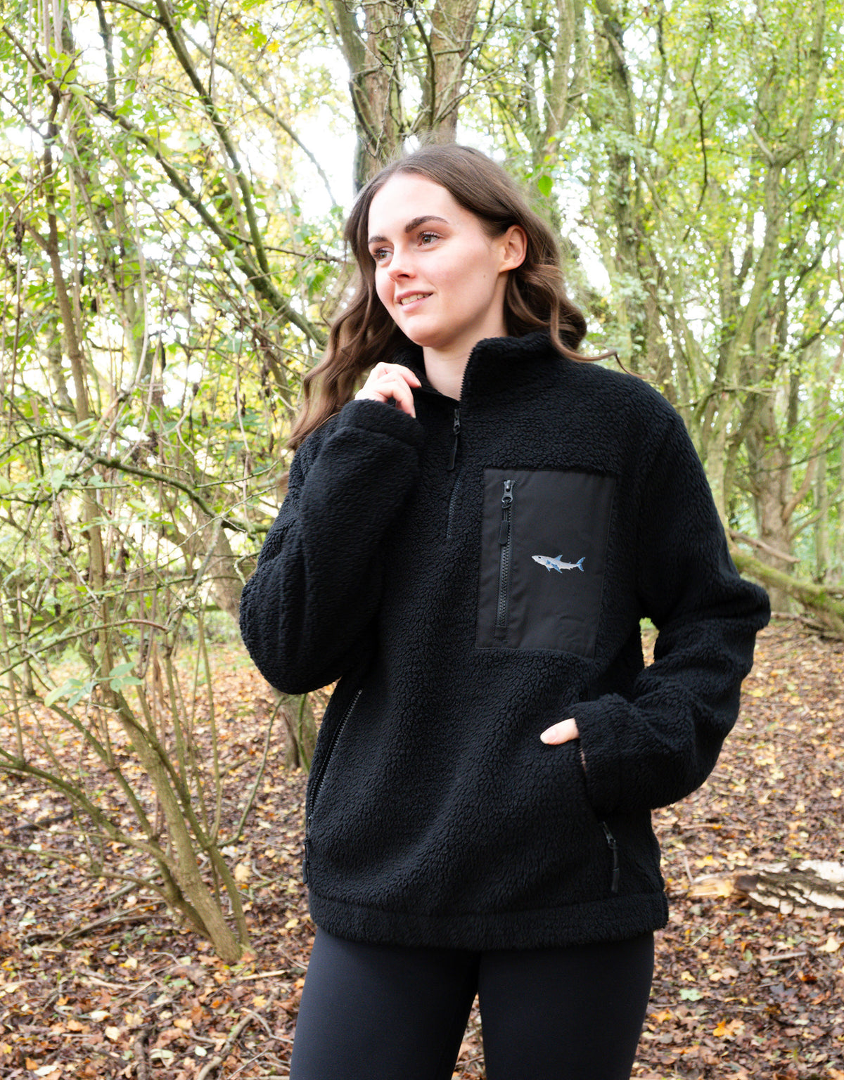 Shark 1/4 Zip Recycled Polyester Fleece