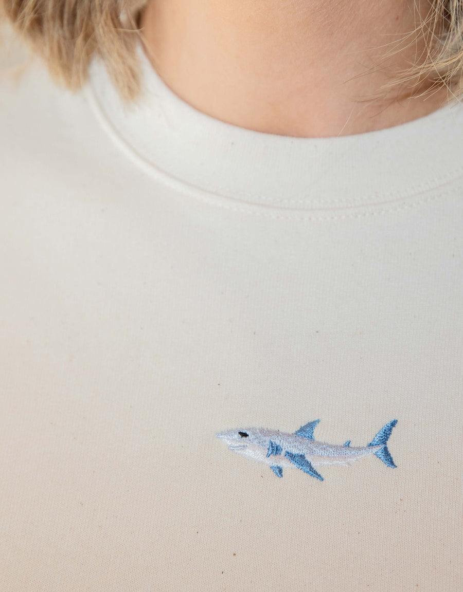 Shark Embroidered Unisex T-Shirt