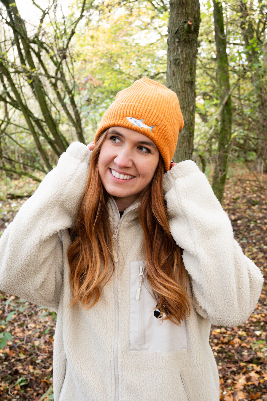 Shark Embroidered Beanie