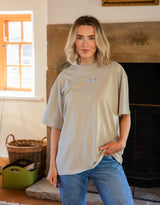 Shark Embroidered Unisex Oversized Tee