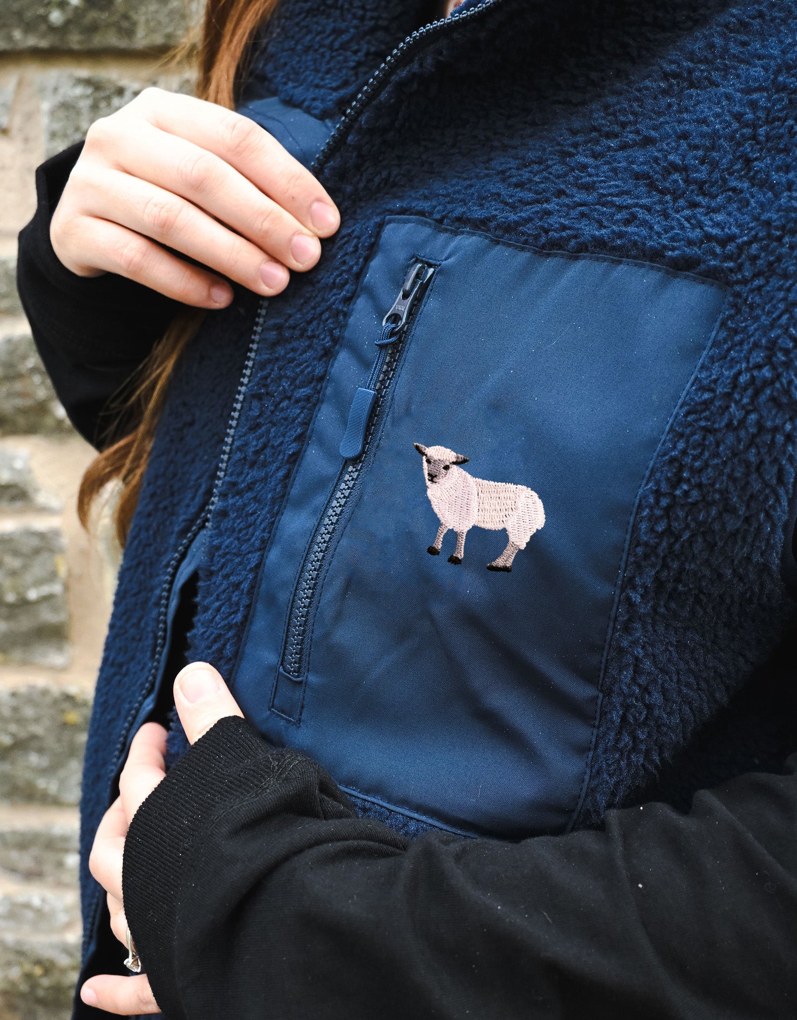 Sheep Recycled Polyester Fleece Gilet
