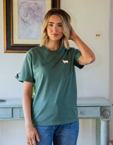 Sheep Embroidered Unisex T-Shirt