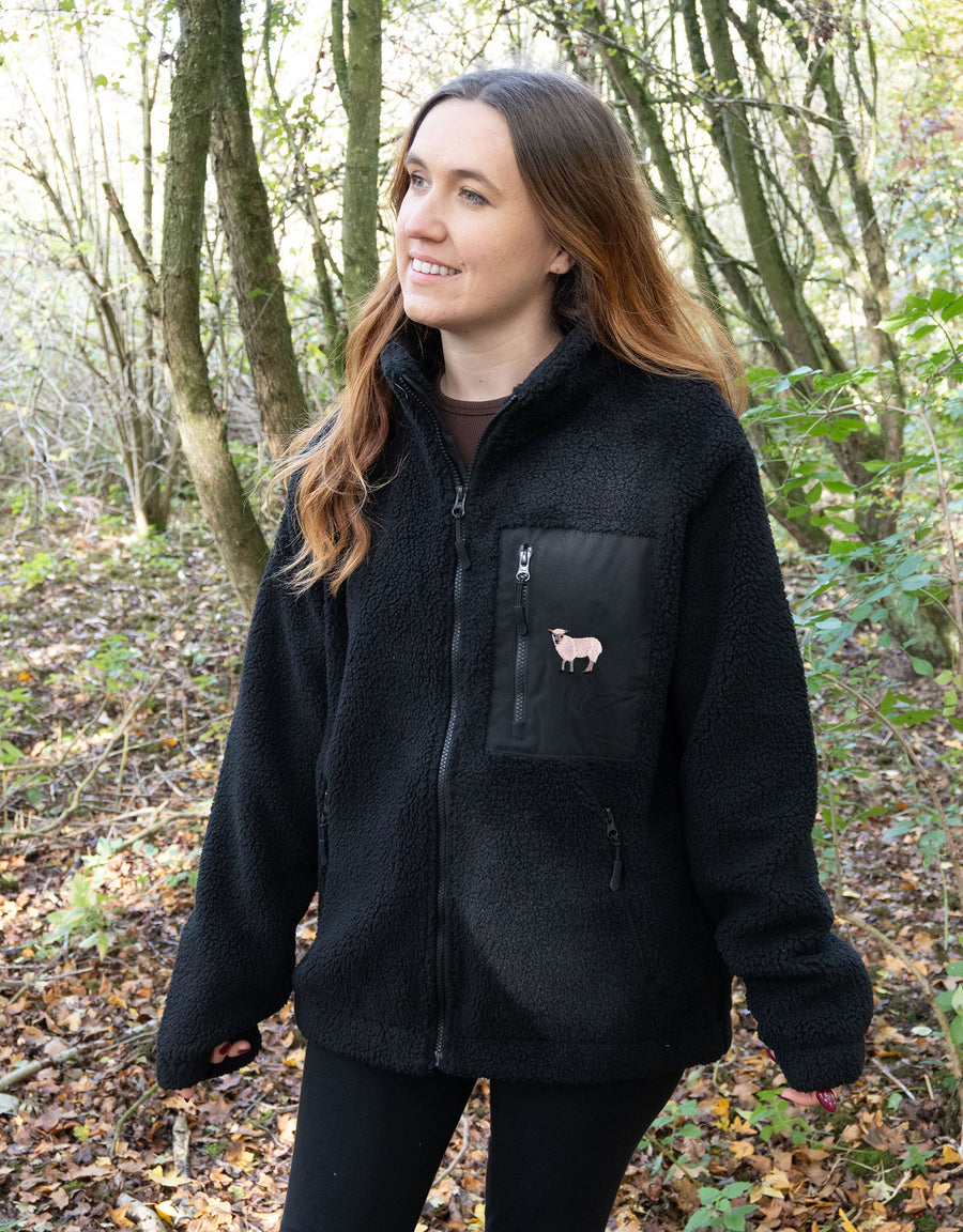 Sheep Full Zip Recycled Polyester Fleece