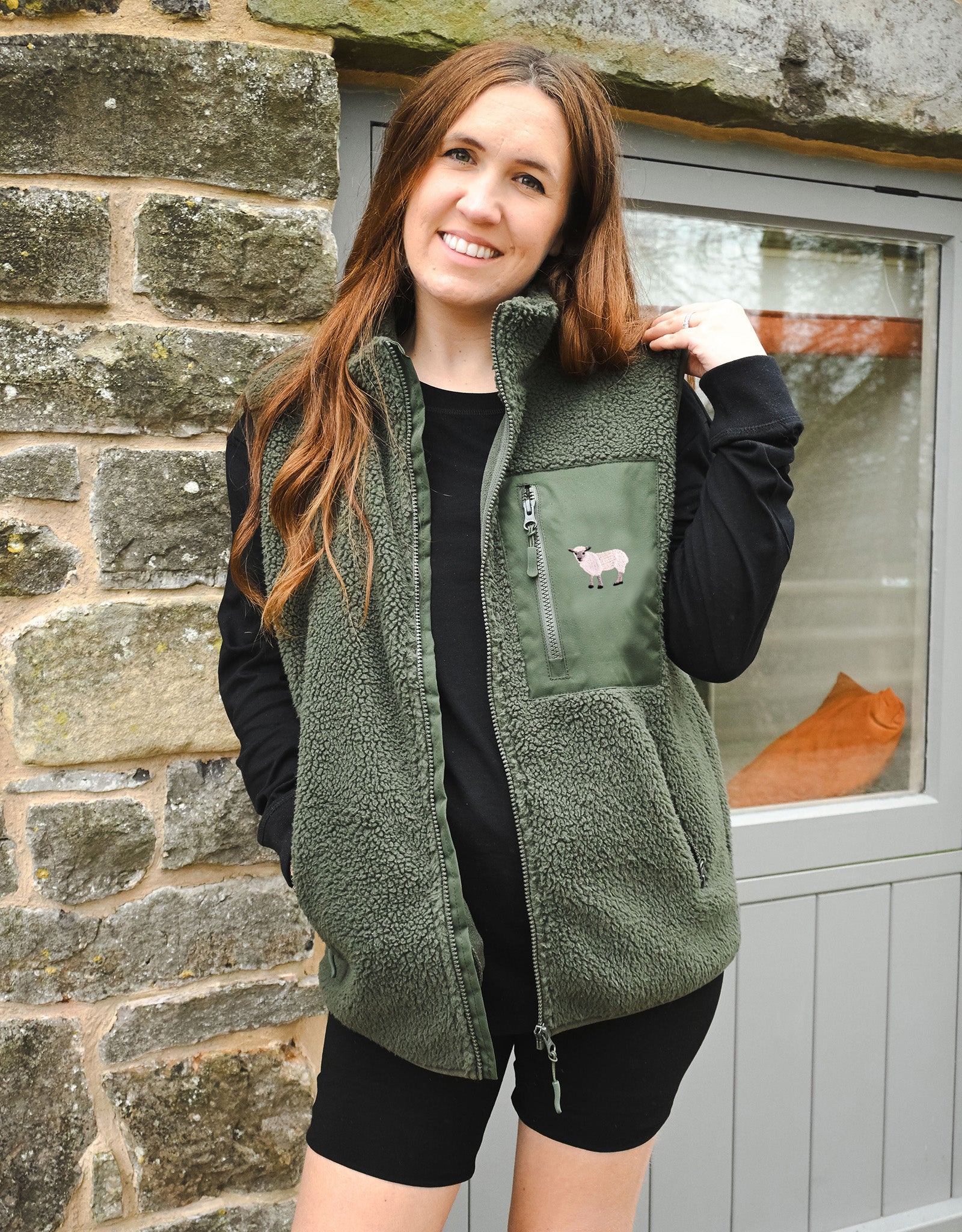 Sheep Recycled Polyester Fleece Gilet