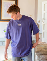 Sheep Embroidered Unisex Oversized Tee