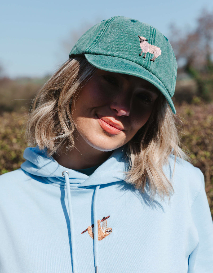 Sheep Embroidered Vintage Cap
