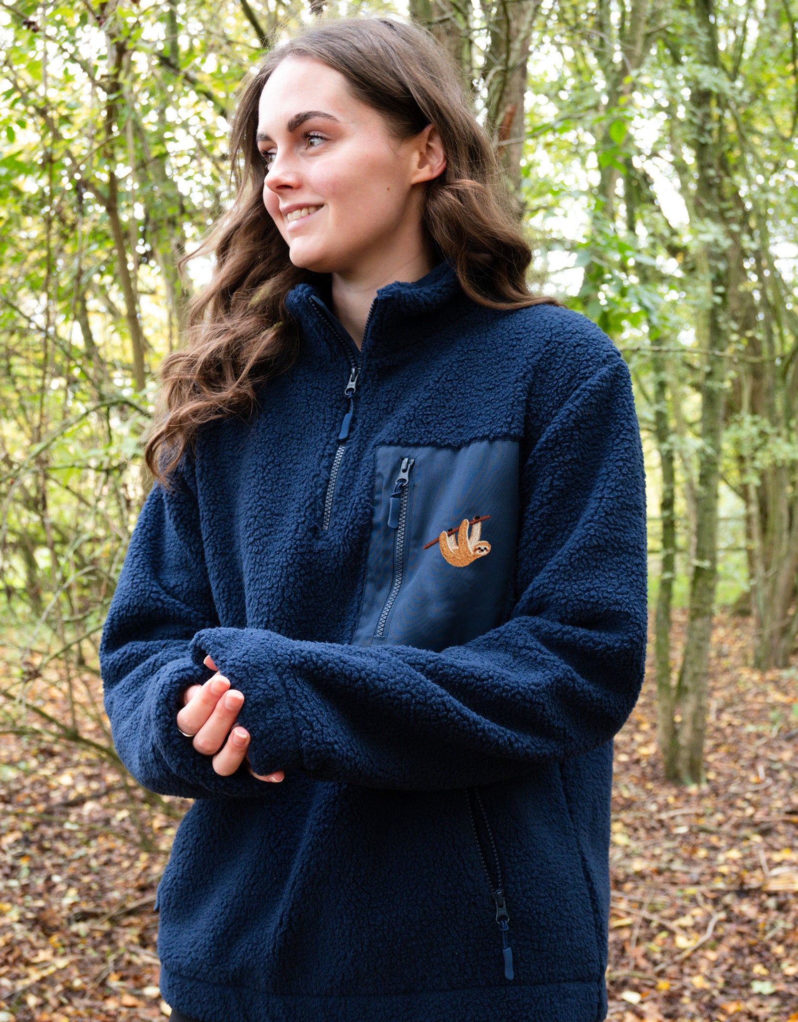 Sloth 1/4 Zip Recycled Polyester Fleece