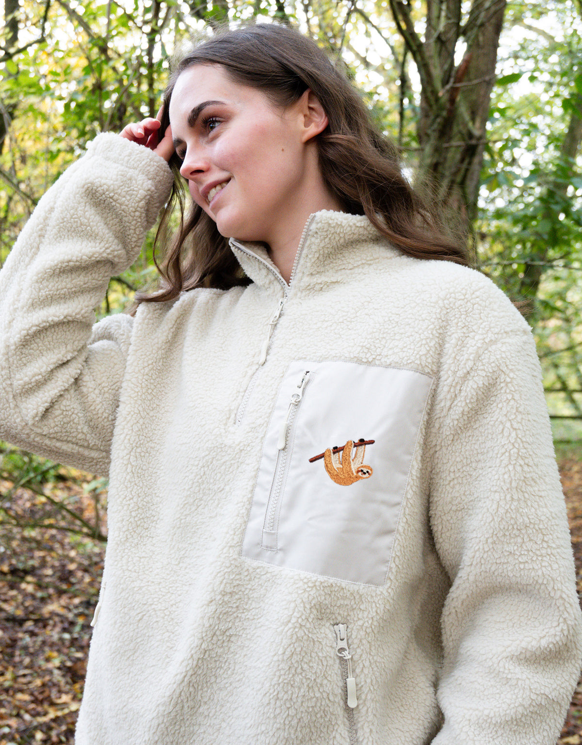 Sloth 1/4 Zip Recycled Polyester Fleece