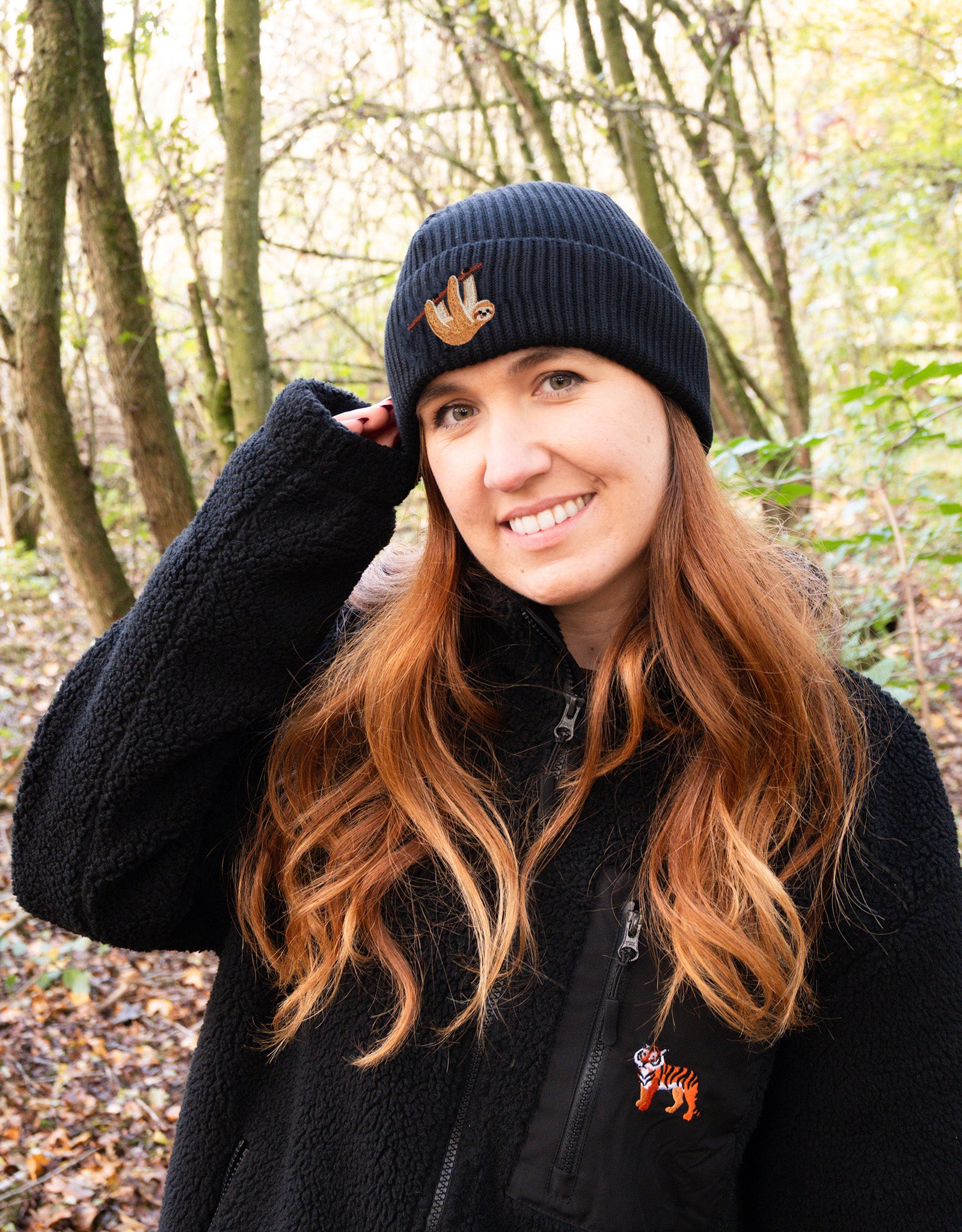 Sloth Embroidered Beanie