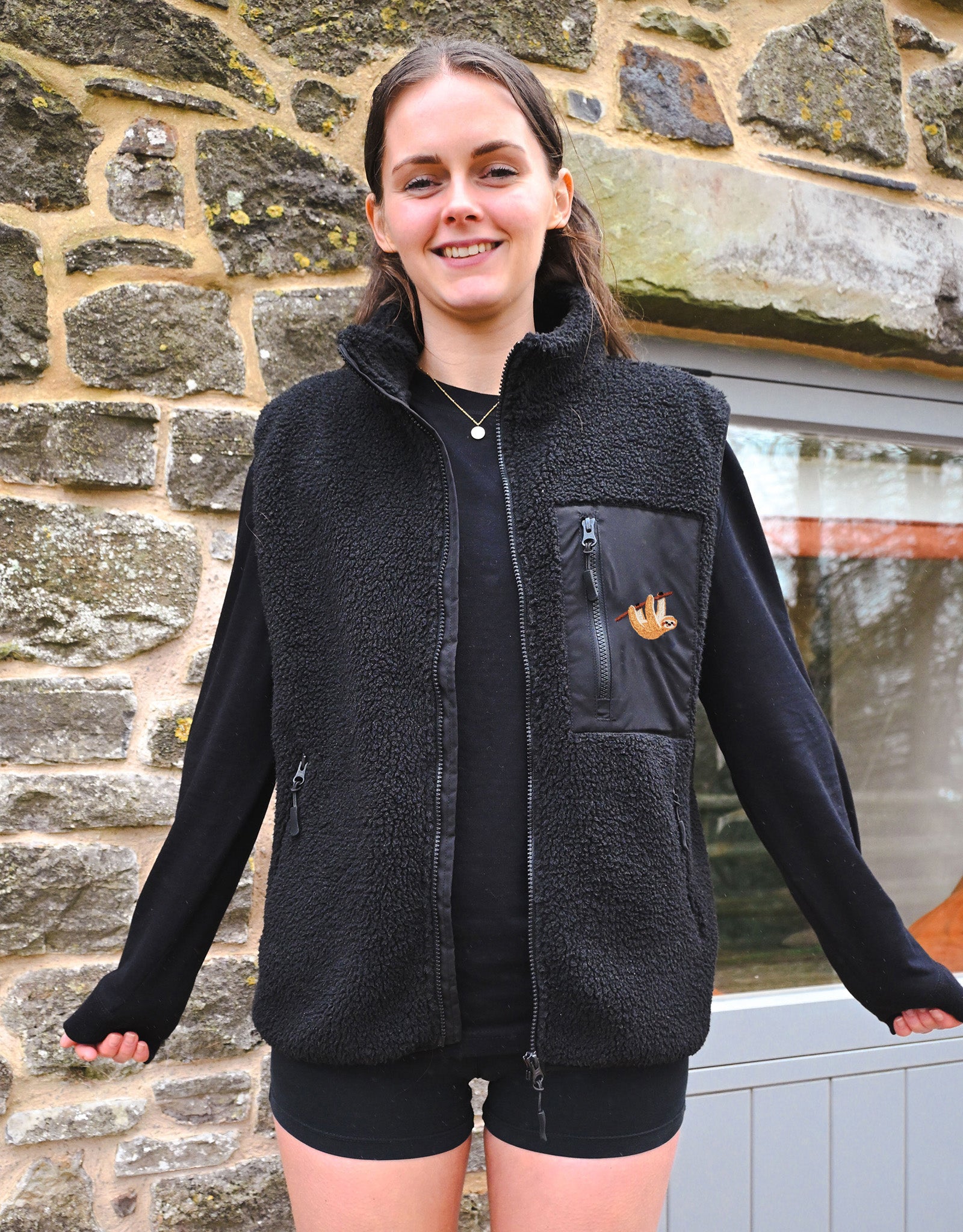 Sloth Recycled Polyester Fleece Gilet