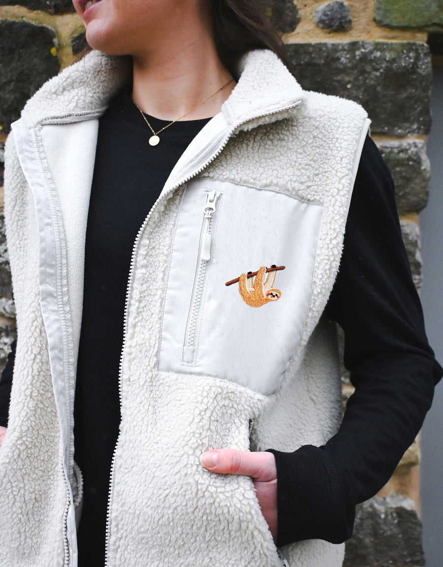 Sloth Recycled Polyester Fleece Gilet