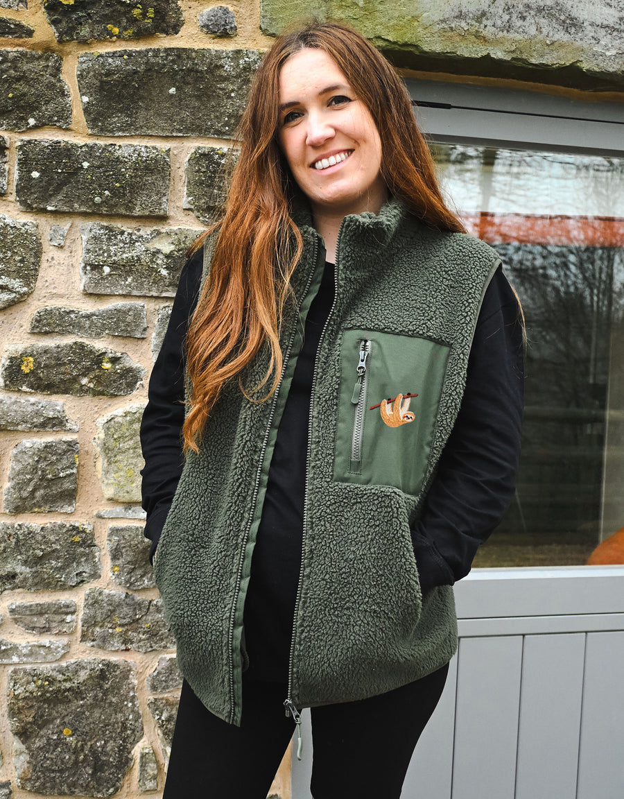 Sloth Recycled Polyester Fleece Gilet