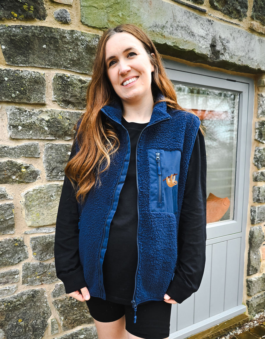 Sloth Recycled Polyester Fleece Gilet