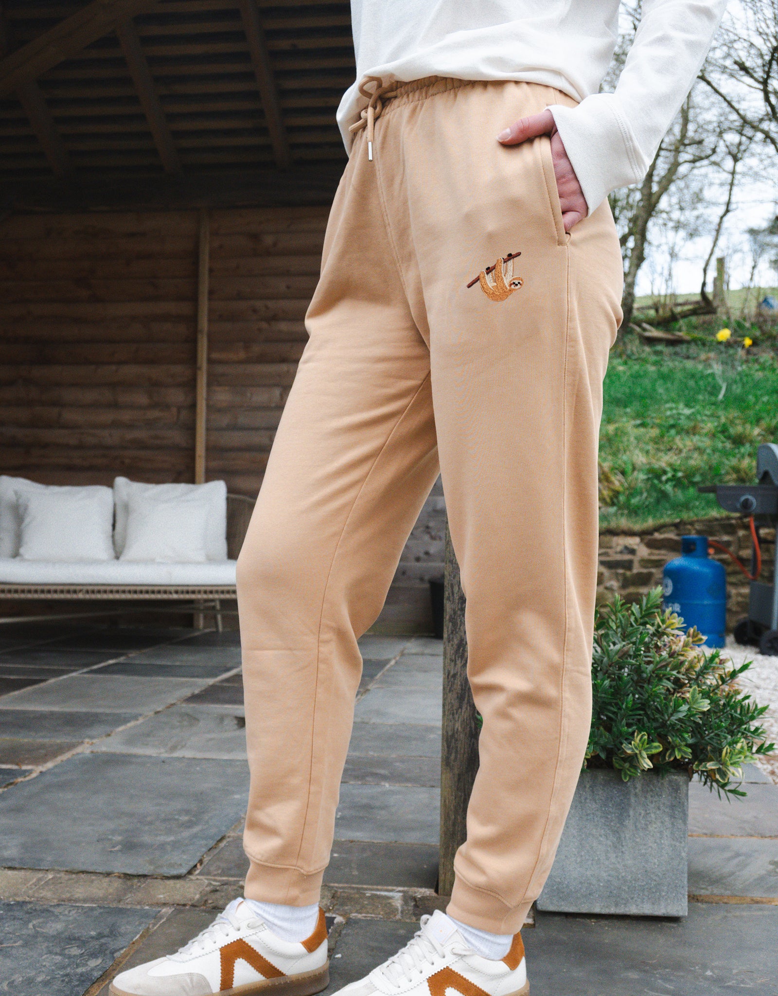 Sloth Embroidered Unisex Sweatpants