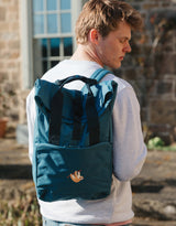 Sloth Embroidered Fold-Top Backpack