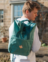 Sloth Embroidered Fold-Top Backpack