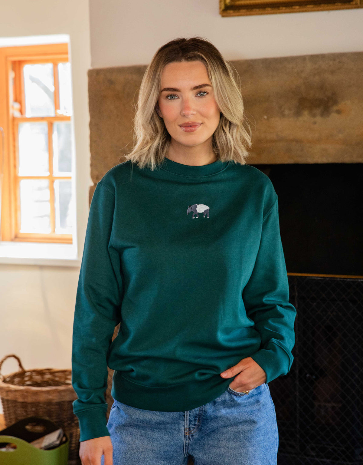 Tapir Embroidered Unisex Sweatshirt