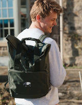 Tapir Embroidered Fold-Top Backpack