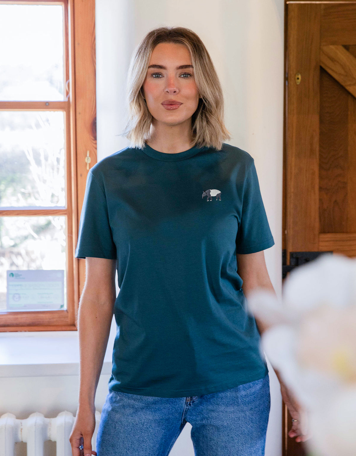 Tapir Embroidered Unisex T-Shirt