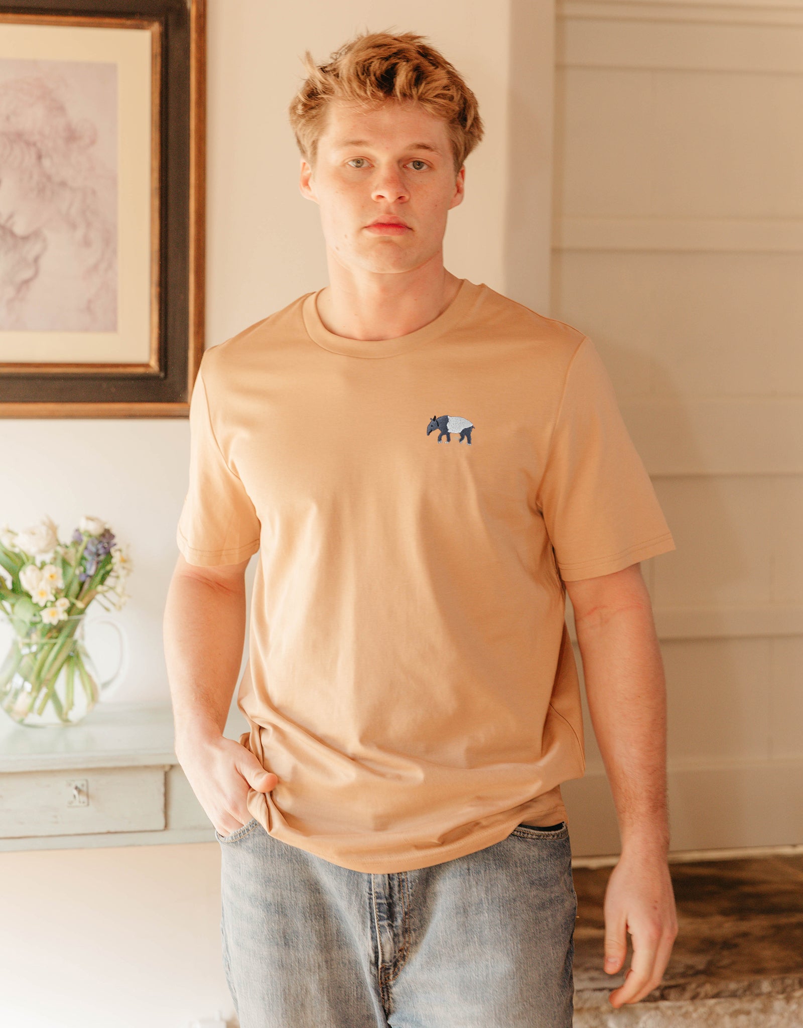 Tapir Embroidered Unisex T-Shirt