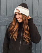 Tiger Embroidered Tonal Beanie