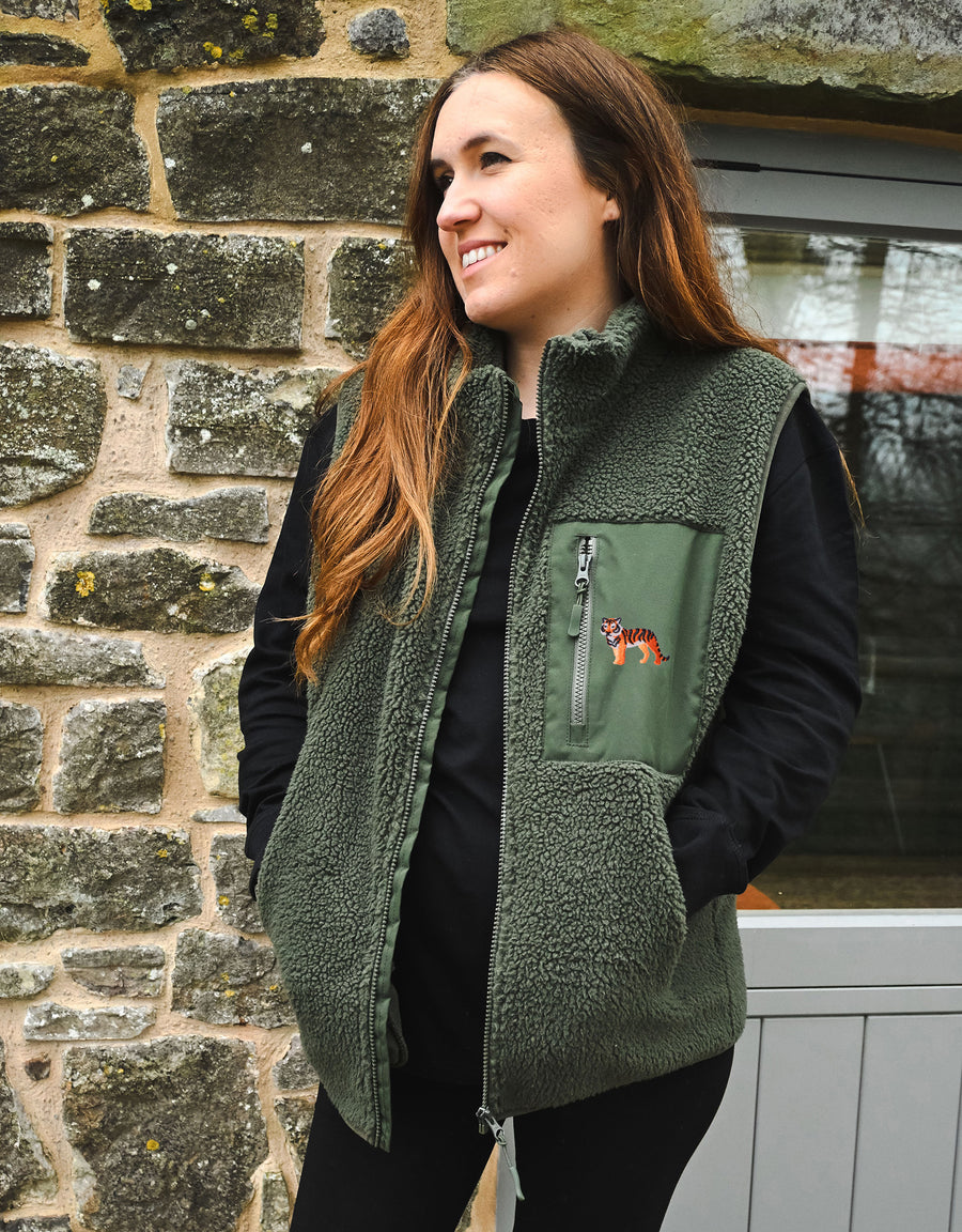 Tiger Recycled Polyester Fleece Gilet