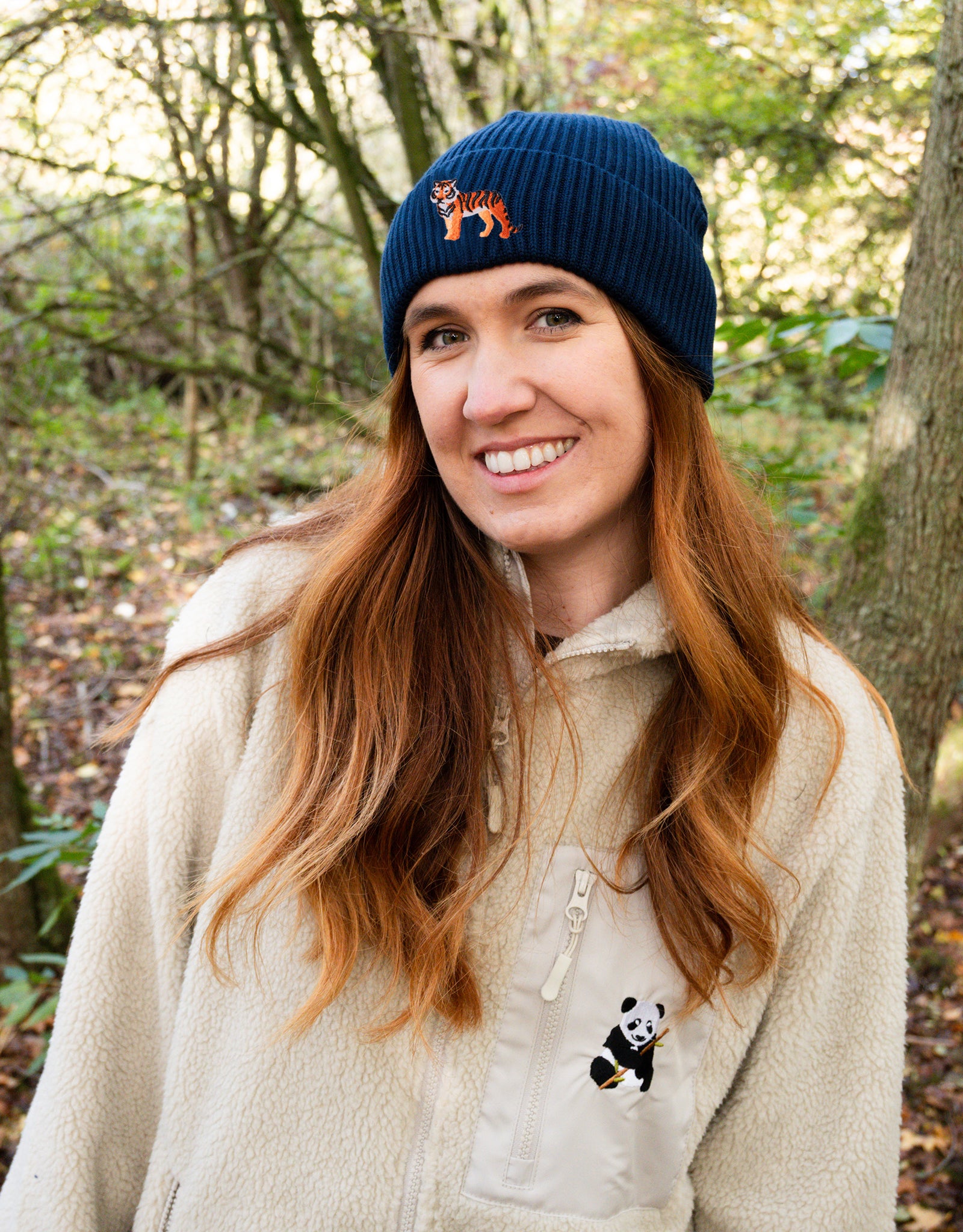 Tiger Embroidered Beanie