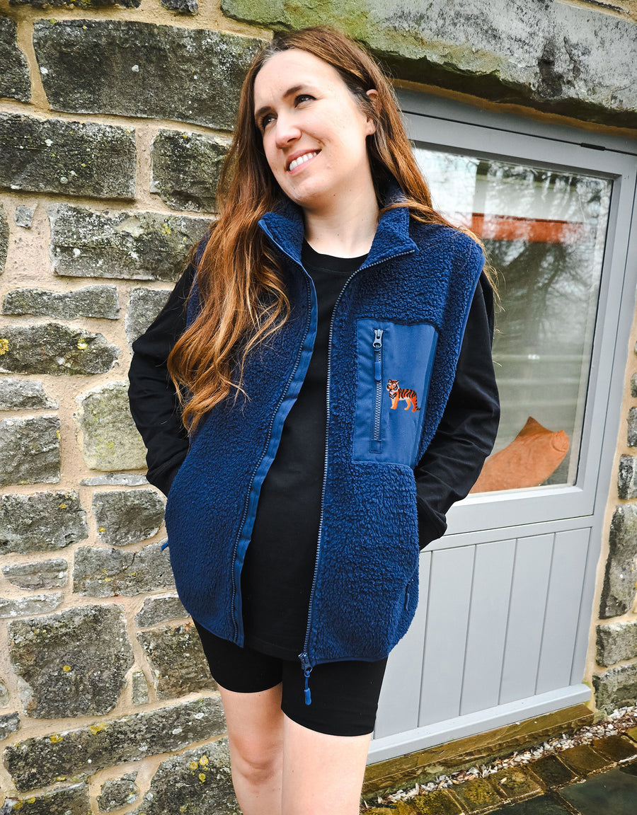 Tiger Recycled Polyester Fleece Gilet