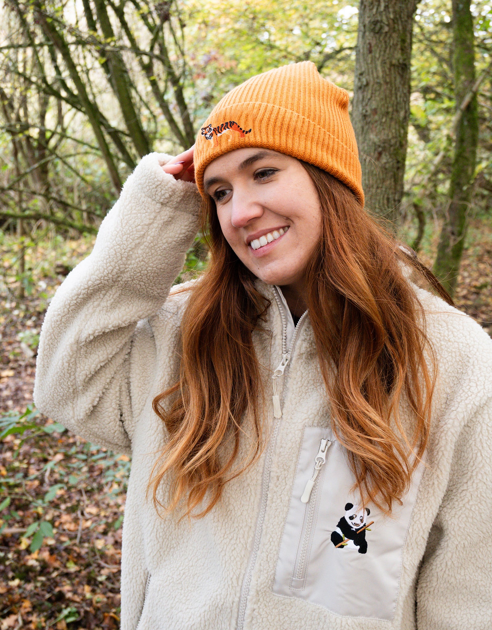 Tiger Embroidered Beanie