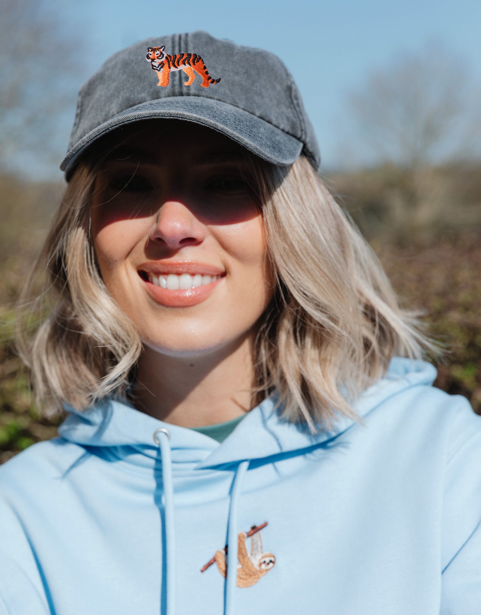 Tiger Embroidered Vintage Cap
