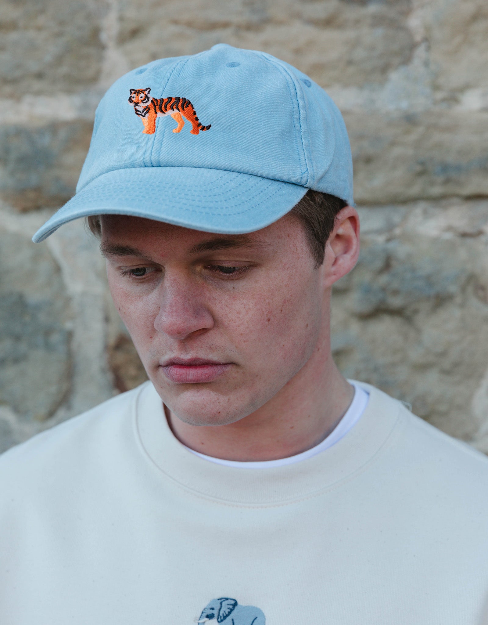 Tiger Embroidered Vintage Cap