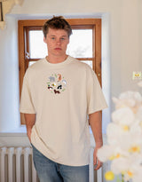 World Of Animals Embroidered Unisex Oversized Tee
