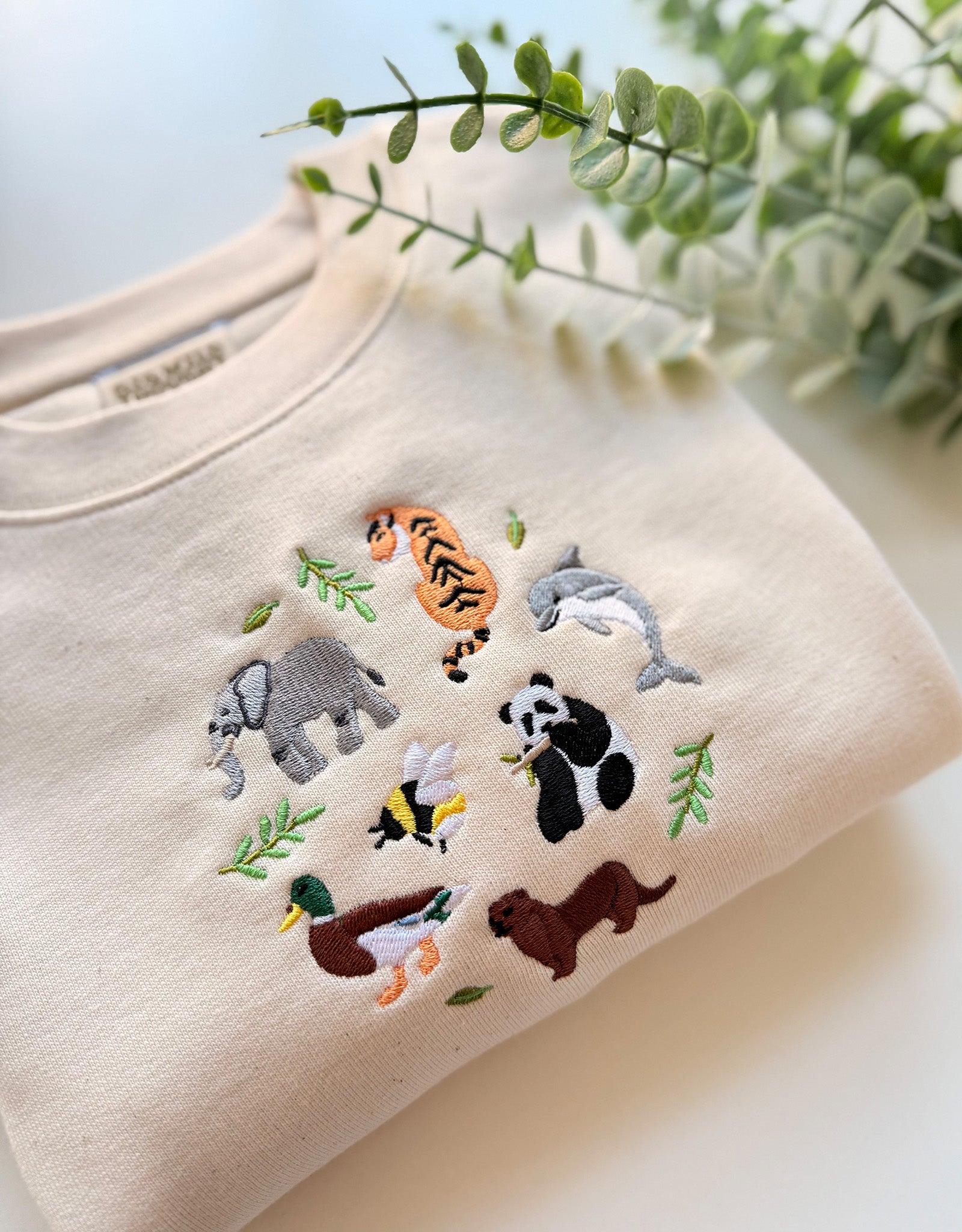 World Of Animals Embroidered Unisex T-Shirt