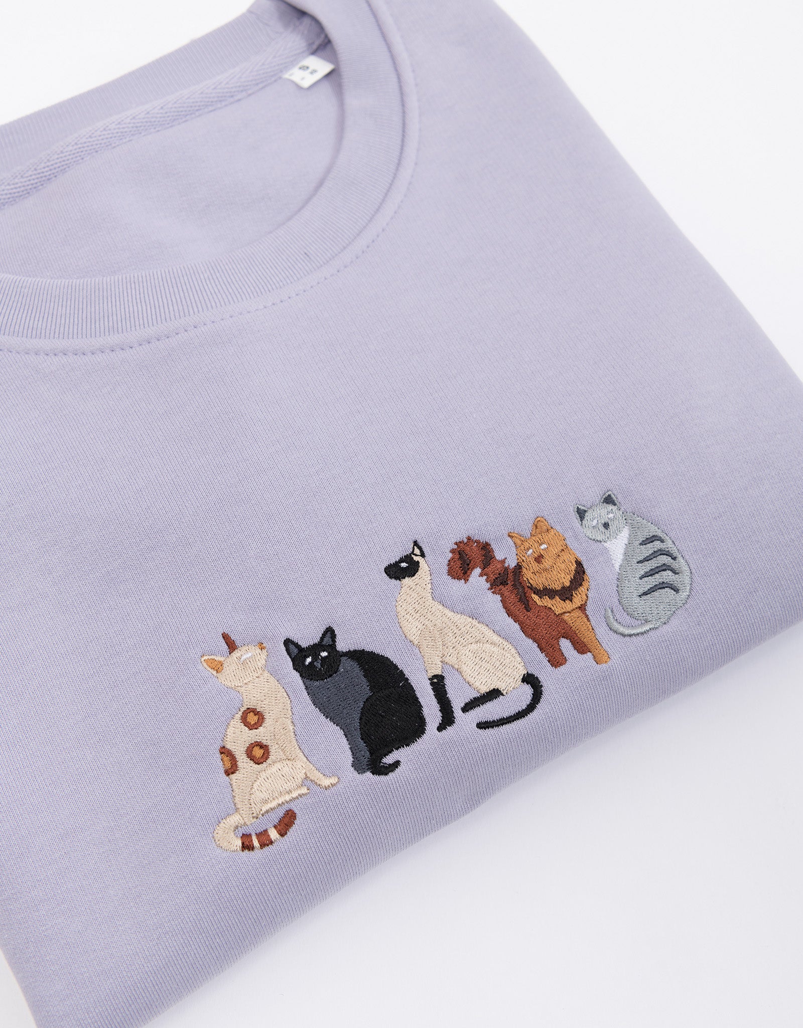 Cats Embroidered Unisex Sweatshirt
