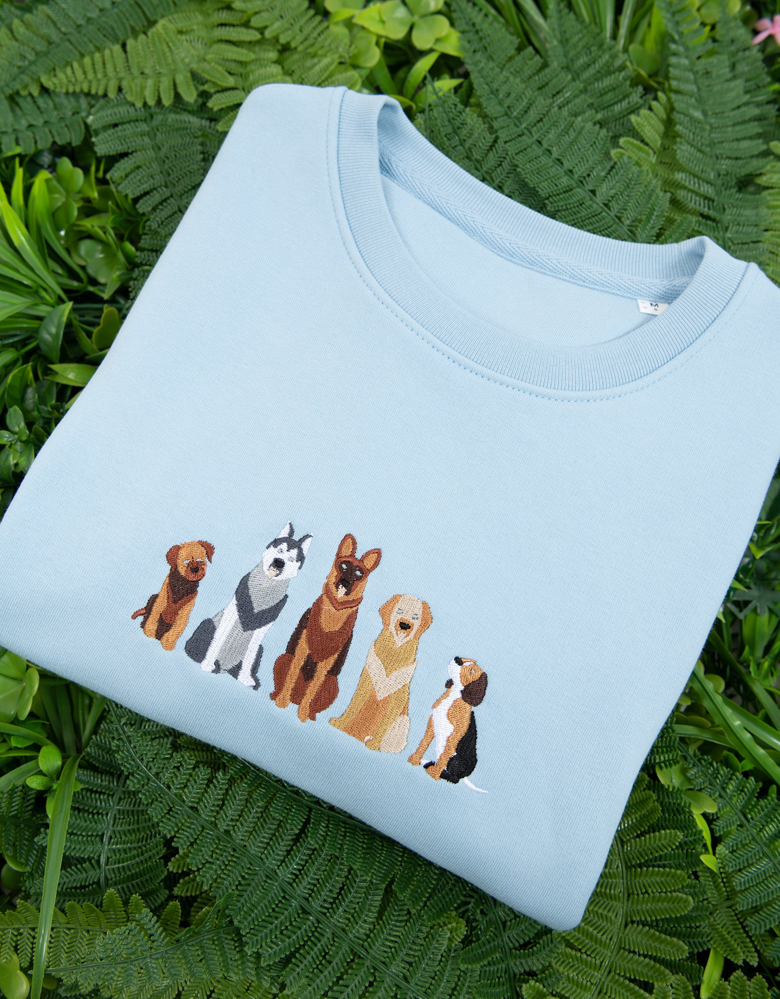 Dogs Embroidered Unisex Sweatshirt